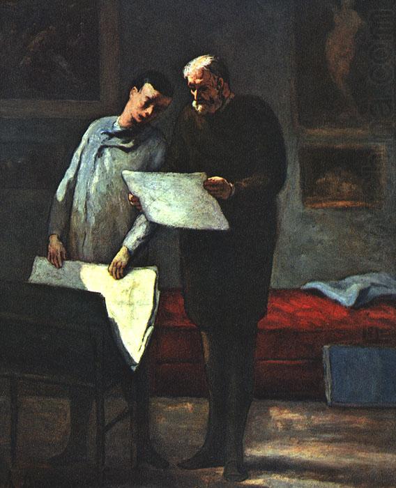 Honore  Daumier Advice to a Young Artist oil painting picture